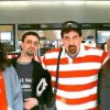 Chelo, Marcelo, Guillermo y Lucho camino a Rosario